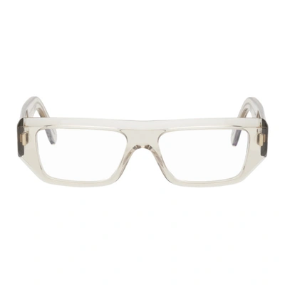 Shop Cutler And Gross Beige 1367 Glasses In Granny