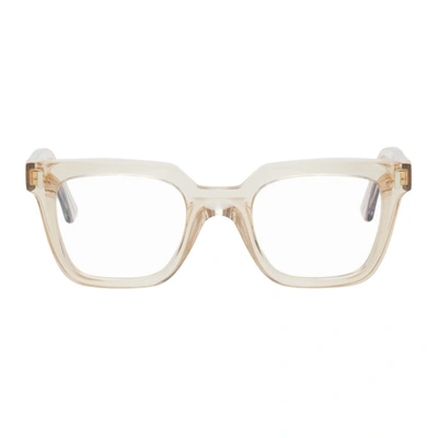 Shop Cutler And Gross Beige 1305 Glasses In Granny Chic