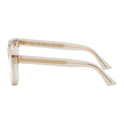 Shop Cutler And Gross Beige 1305 Glasses In Granny Chic