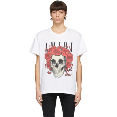 Shop Amiri White Grateful Dead Edition Graphic T-shirt