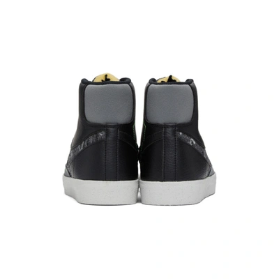 Shop Nike Black & Grey Blazer Mid '77 Sneakers In Bk/grey/grn