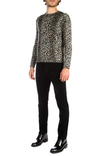 Shop Saint Laurent Embroidered Woole Blend Sweater Nd  Uomo M