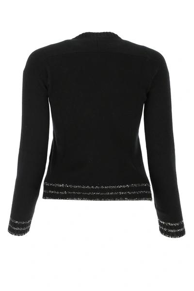 Shop Saint Laurent Black Wool Sweater Nd  Donna M