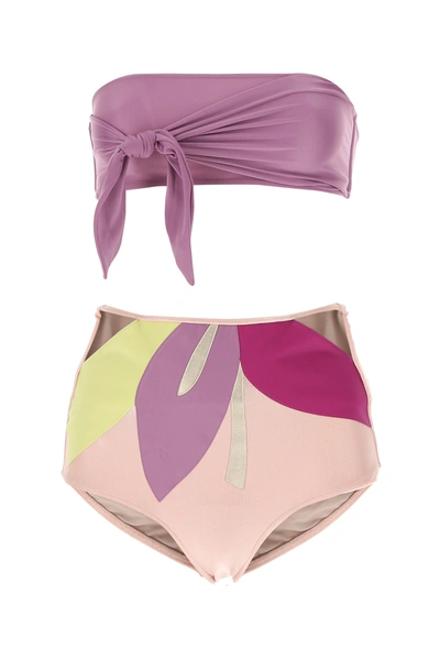 Shop Adriana Degreas Multicolor Stretch Nylon Bikini  Nd  Donna M