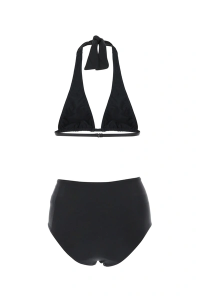 Shop Adriana Degreas Black Stretch Nylon Bikini  Nd  Donna M