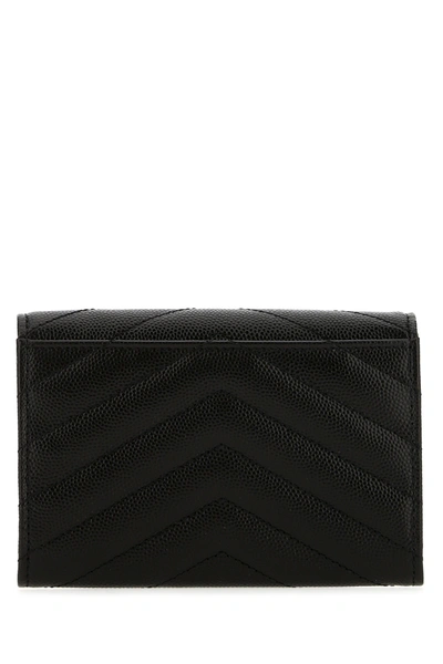 Shop Saint Laurent Fuchsia Leather Wallet Pink  Donna Tu In Black