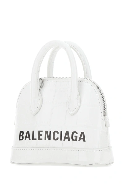 Shop Balenciaga Black Leather Mini Ville Handbag  Nd  Donna Tu