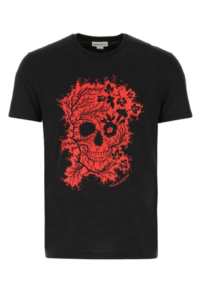 Shop Alexander Mcqueen Black Cotton T-shirt Nd  Uomo L