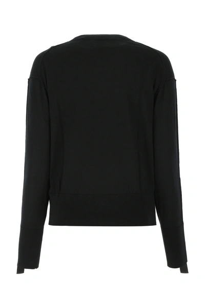 Shop Burberry Black Wool Blend Sweater Nd  Donna M