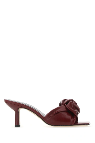 Shop By Far Burgundy Leather Lana Mules Nd  Donna 35