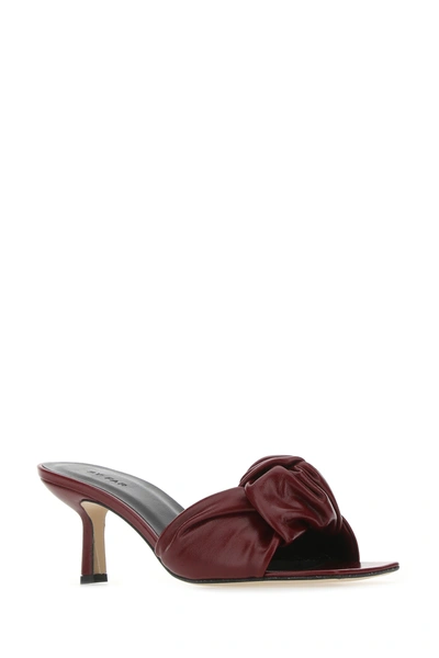 Shop By Far Burgundy Leather Lana Mules Nd  Donna 35