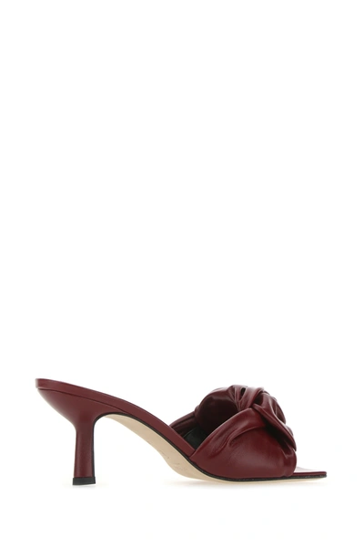 Shop By Far Burgundy Leather Lana Mules Nd  Donna 35