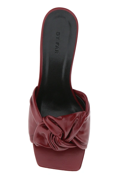 Shop By Far Burgundy Leather Lana Mules Nd  Donna 35