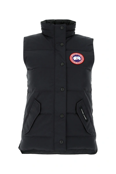 Shop Canada Goose Midnight Blue Polyester Blend Sleeveless Down Jacket Blue  Donna Xs