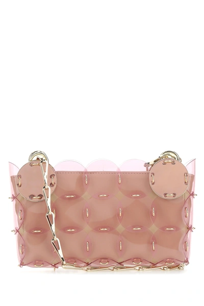 Shop Paco Rabanne Pink Pvc Nano Sparkle Shoulder Bag Pink  Donna Tu
