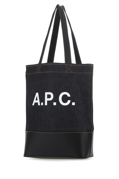 Apc A.p.c. Axel Small Denim Tote Bag