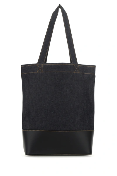 Apc A.p.c. Axel Small Denim Tote Bag