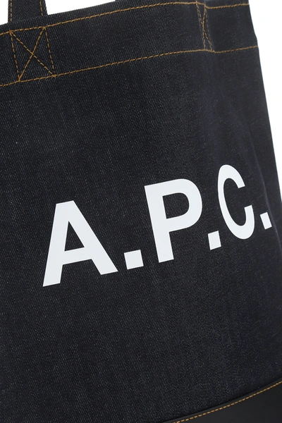 Apc A.p.c. Axel Small Denim Tote Bag