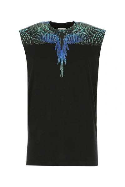 Shop Marcelo Burlon County Of Milan Black Cotton Tank Top Nd Marcelo Burlon Uomo Xs