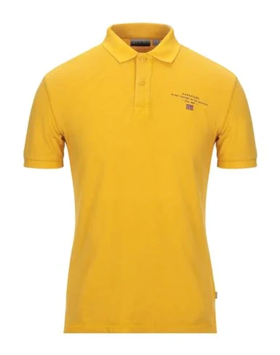 Napapijri Polo Shirts Yellow ModeSens