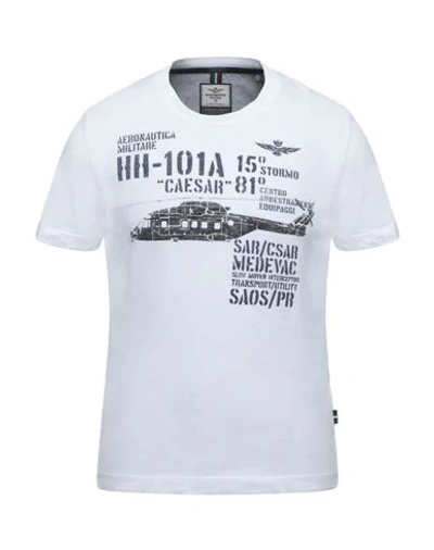 Shop Aeronautica Militare T-shirts In White