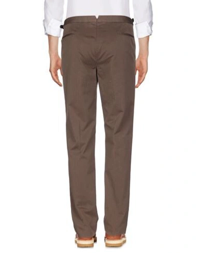 Shop Santaniello Pants In Dark Brown