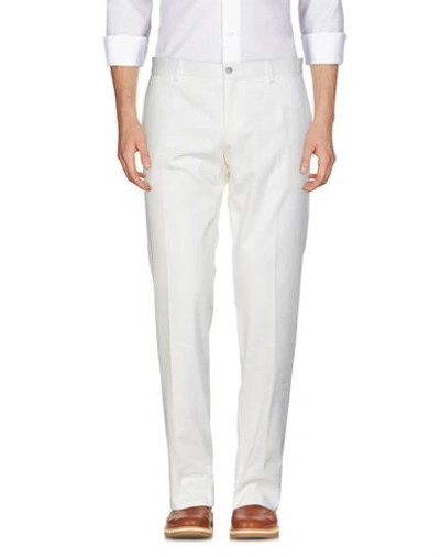 Shop Dolce & Gabbana Pants In White