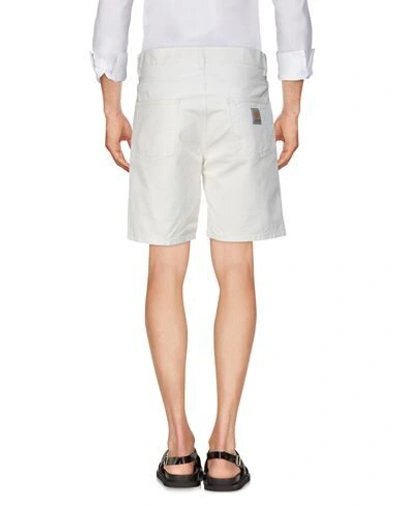 Shop Carhartt Man Shorts & Bermuda Shorts White Size 30 Cotton