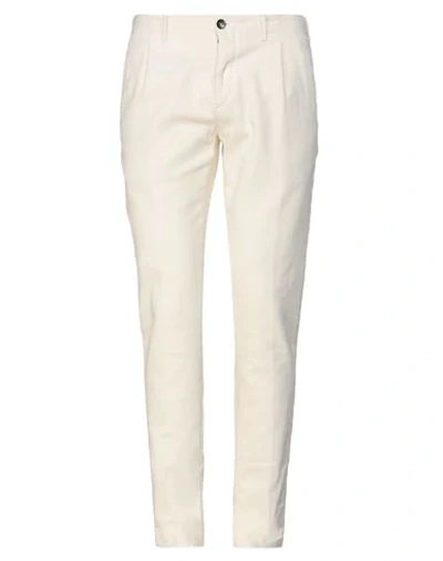 Shop Siviglia White Pants In Ivory