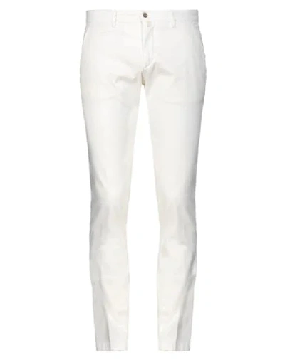 Shop Briglia 1949 Man Pants White Size 30 Cotton, Elastane