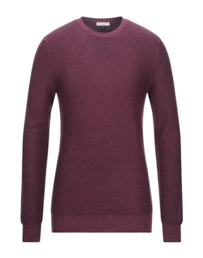 Shop Paolo Pecora Man Sweater Purple Size Xl Wool
