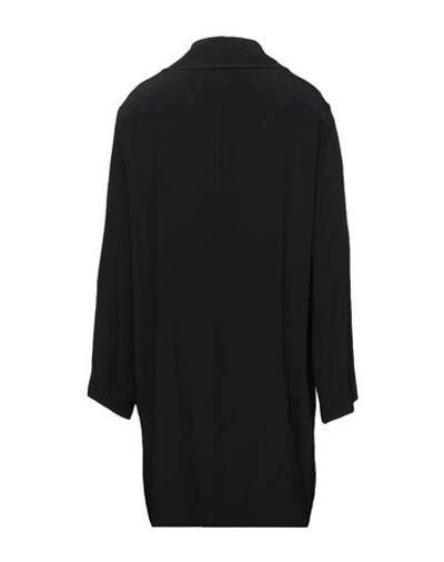 Shop Rick Owens Overcoats In Black
