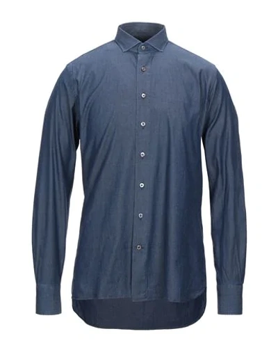 Shop 100 Hands Denim Shirts In Blue