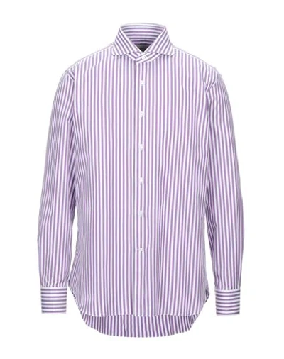 Shop Alessandro Gherardi Shirts In Purple