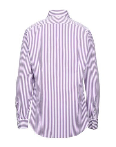 Shop Alessandro Gherardi Shirts In Purple