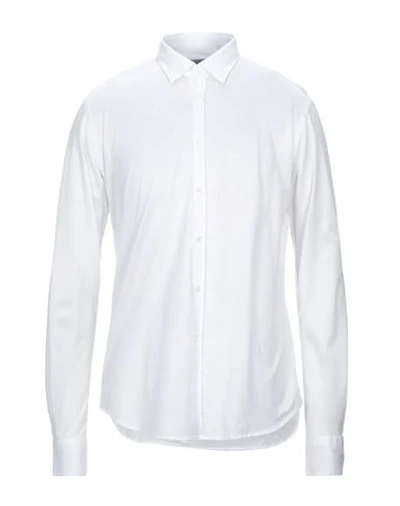 Shop Aglini Man Shirt White Size 18 Cotton