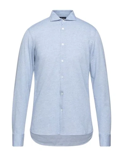 Shop Façonnable Shirts In Sky Blue