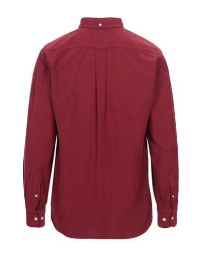 Shop Façonnable Shirts In Maroon