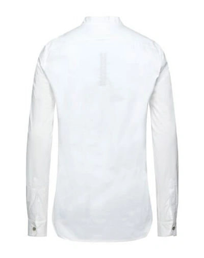 Shop Rick Owens Solid Color Shirt In White