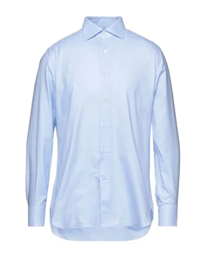 Shop Alessandro Gherardi Shirts In Sky Blue