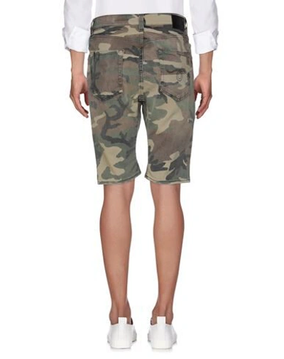 Shop R13 Denim Shorts In Military Green