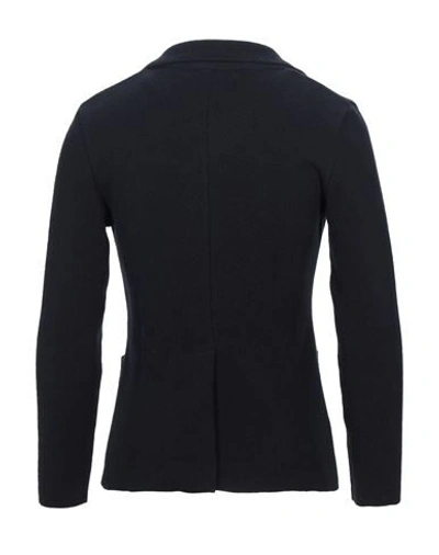 Shop Albarena Suit Jackets In Dark Blue