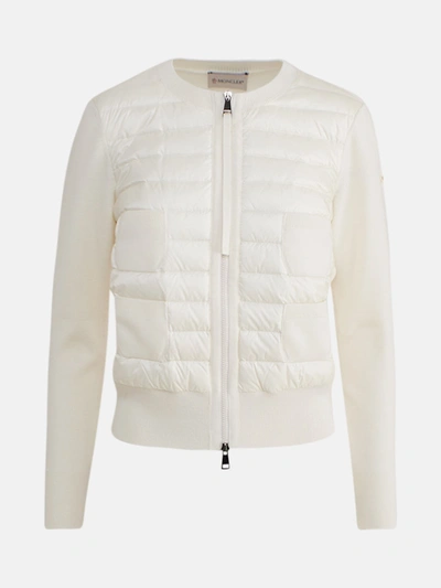 Shop Moncler White Sweater