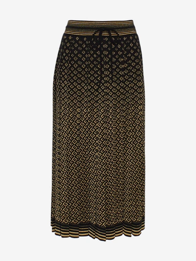 Shop Gucci Black Long Skirt