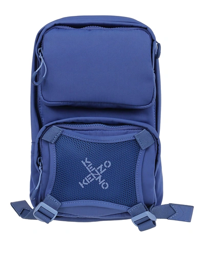 Shop Kenzo Nylon Backpack In Blue