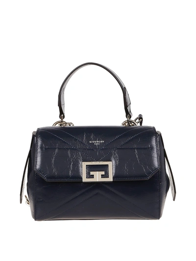 Shop Givenchy Id Small Bag In Dark Blue
