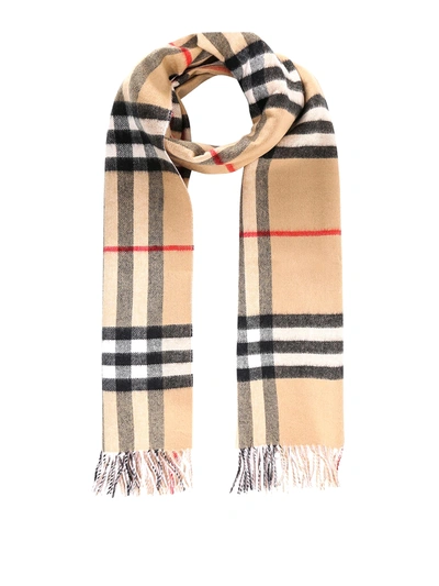 Shop Burberry Reversible Cashmere Scarf In Black