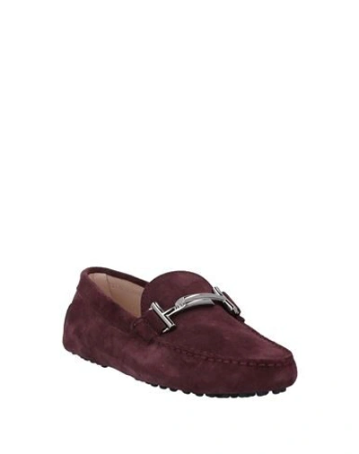 Tod's Loafers In Purple