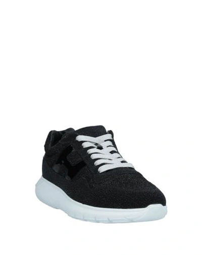 Shop Hogan Woman Sneakers Black Size 6.5 Soft Leather