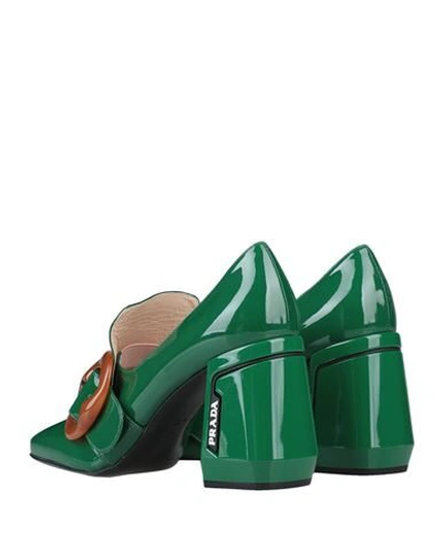 Shop Prada Loafers In Green